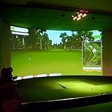 Golf-Simulator-Schlagleinwand für Indoor-Outdoor-Training, Projektionstuch für Golf-Schlagnetz-Rahmen, 3 m x 2 m