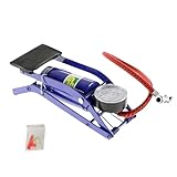 Fahrrad-Standpumpe | Reifenfüller mit Manometer, Luftpumpe, tragbare Reifenpumpe für Fahrräder, Motorräder, Bälle und andere aufblasbare Gegenstände
