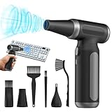 Elektrische Staubgebläse Druckluftspray für PC Reinigungsset, 200000 U/min Compressed Air, 3-Gang einstellbare Air Duster Luftdruckspray, Tastatur Reinigung für PC, Elektronik, Sofa, Auto