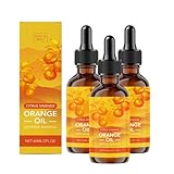 Orangenöl 100% Naturrein - Ätherisches Öl aus Kaltpressung - Pharmaqualität für Sauna Aufguss, Diffusor & Aromatherapie - Vegan & Laborgeprüft (60ml) (3, Orange)