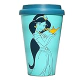 Disney HALF MOON BAY Aladdin Reisebecher – Jasmin – RPET recycelt – 400 ml – Kaffeetassen zum Mitnehmen wiederverwendbar – auslaufsicherer Kaffeebecher – Tee-Reisebecher