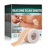 Narbenpflaster (4cmx150cm),Silikonpflaster für Narben Professionell für Narben Durch C-Sektion,Operationen,Verbrennungen,Keloid,Akne und Mehr,Silicone Scar Sheets Medikamentenfrei