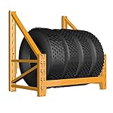 Reifenaufbewahrungsständer, Wandmontage, strapazierfähig, 120 cm/150 cm lang, Werkstatt-Mehrfachreifenständer, Aufbewahrungshalter für Saisonreifen/Wohnmobilreifen/ATV-Reifen – 120 x 55 x 80 cm