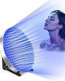 JITESY Solarium für Zuhause,Tragbare Rund Bräunungslampe Mit 250 Stück Leds,50W Gesichtssolarium Faltbares Seinstellbares Ständer Und Aufhängbare Haken,Gesichtsbräuner Solarium Für Zuhause Für Körper