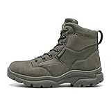 VOSMII Stiefel Modische Outdoor-Stiefeletten für Herren im Winter und Herbst, wasserdichte, bequeme und verschleißfeste Arbeitsstiefel für Herren(Green Khaki,11)