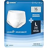 SUNKISS TrustPlus Inkontinenz Pants für Erwachsene, Saugfähige Windelhosen mit Elastischen Bündchen für Männer und Frauen, Diskreter Auslaufschutz bei Blasenschwäche, Größe L, 16 Stück