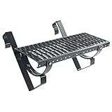 Laufrost Set 100 cm anthrazit | Dachtritt, Kaminpodest, Trittrost, Steigtritt, Laufgitter