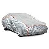 Navaris Auto Hagelschutz Abdeckplane L - 480 x 178 x 119cm - Autogarage Vollgarage staubdicht wasserabweisend - Hagel Autoplane Garage Abdeckung