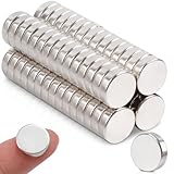 FPMYB 60 Stück Magnete Stark 10x3mm, Neodym Magnete Extra Stark Kleine Magneten Runde Magnet Starke Magneten für Magnettafel, Kühlschrank, Whiteboard, Pinnwand, Büro