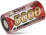 XCell Akku X5000SCR Sub-C Hochstrom Flattop (Höhe 43,8 mm, ø 22,9 mm, Spannung 1,2 V, Gewicht 69 g, 5000 mAh, NI-MH-Akku, Wiederaufladbar) 137691