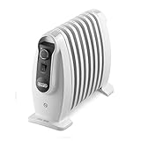 De'Longhi Radiator TRNS0808M – Kompakt mit stufenloser Temperaturregelung, 800 W Heizleistung und Frostschutzfunktion
