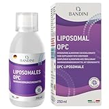 Bandini® OPC Liposomal 250 ml - Traubenkernextrakt hochdosiert mit 95% OPC - 25 Tagesdosen à 200 mg - Höchste Bioverfügbarkeit – Hochwertiges natürliches Antioxidans - Vegan Traubenkern Extrakt