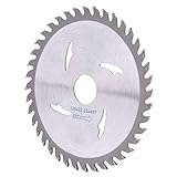 Generic Kreissägeblatt, Hartmetall-Holzbearbeitungs-Trennscheiben für Massivholz, Sperrholz, Mahagoni, 4,9 Zoll, 40 Zähne, Holzschneidewerkzeug für Heimwerker
