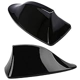 A53CS Haifischantenne Universal Auto – Hochglanz Dachantenne Shark Fin für AM & FM, Wasserdicht, Selbstklebende Basis, Geringer Windwiderstand