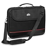 Pedea Laptoptasche Trendline Notebook-Tasche bis 17,3 Zoll (43,9 cm) Umhängetasche mit Schultergurt, Schwarz