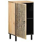 QJBSAVVA Ordnerschrank Küchenbuffet Buffetschrank Kitchen Cabinet Vitrinenschrank - Beistellschrank 40x33x75 cm Massivholz Mango für Büro Flur Outdoor Aufbewahrung Von Büchern