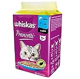 Whiskas Fischauswahl, 1+ Erwachsene, Nassfutter für Katzen, Packung mit 6 Beuteln x 50 g