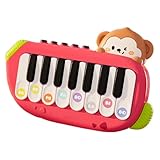 Rrlihjgu Kleine Klaviertastatur, tragbare Klaviertastatur - Affenpädagogisches Instrumentenspielzeug - Kinderklavier, Tastatur, Musik, pädagogisches Instrument, Spielzeugklavier für Kleinkinder im