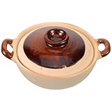 VICASKY Keramik topf für Hausküche Hitzebeständig Rissfest Glatte Antihaft oberfläche zum Schmoren Kochen von Suppe und Geeignet für Familienessen und Gartenpartys