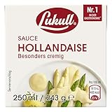 Lukull Sauce Hollandaise besonders cremige Sauce zu Spargel, Gemüse, Fleisch und Fisch 250 ml