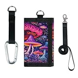 TropicalLife Magic Mushroom Wallet Slim Small Pocket Money Organizer Bag Lightweight Portable Change Purse