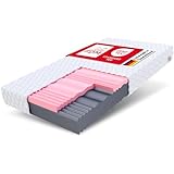 FDM Matratze 180x200 cm Härtegrad H3 H4 Höhe 24 cm Kaltschaummatratze HR-Schaum Visco-Schaum 7 Komfortzonen mit Hypoallergenem Waschbarem Jersey Bezug Oeko-Tex Select MAX Double