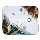 TOPBATHY Friseurumhang Bedruckt Leichtes Salon Cape aus Glattem Material Einstellbar für Halsgrößen Schnell Trocknend Kompakt für Friseure und Heimgebrauch