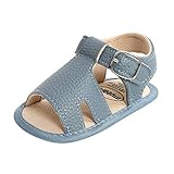 Mädchen Sandalen Prewalker Weiche Babysohle Rutschfeste Jungen Flache Lauflernschuhe Gummi Babyschuhe Mädchen Schuhe Flip Flops, blau, 0-6 Monate