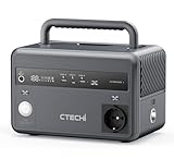 CTECHi 300W Tragbare Powerstation, 299Wh Solar Generator mit 230V/300W AC Ausgang, Mobile Stromversorgung Generatoren mit LiFePO4-Batterie für Outdoor, Camping, Notfall 【Aktualisierungen 2024 】