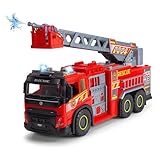 Dickie Toys - Volvo FMX Giant Fire Truck (57 cm) - extra-großes Feuerwehrauto mit Wasserspritze und Leiter, Feuerwehr-Truck für Kinder ab 3 Jahre mit Licht und Sound, inklusiv Batterien