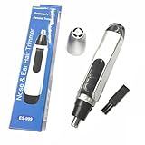 WOONEKY Elektrischer Nasen und Ohrenhaartrimmer für Herren Präziser Haarschneider mit Ergonomischem Design Einfach zu Bedienen für Unterwegs Entfernt Unerwünschte Haare Schonend und