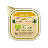 almo nature Bio Organic Maintenance nass für Katzen - mit Huhn 85 g x 19 stück, 1.62 kg