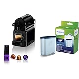 Nespresso De'Longhi EN 80.B Inissia, Hochdruckpumpe, Energiesparfunktion & Philips AquaClean Kalk- und Wasserfilter für Espressomaschine, Kein Entkalken bis 5000 Tassen, Einzelpack