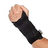 BraceUP Handgelenkstütze mit Metall Linke Hand - Handgelenkbandage, Handgelenk Bandagen, für SehnenscheidenEntzündung (S/M, Linke Hand)