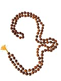 Rudraksha Mala Glückskette Shiva OM Meditation Gebets Religiöser Himalaya Tibet Buddhist Geschenk 8mm 108 + 1 Kügel little India in Germany