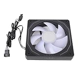 RASTKY 120 Mm 3-poliger ARGB-PWM-CPU-Lüfter mit LED-Licht für Computergehäuse, Einstellbare Geschwindigkeit, Kompatibel mit PC-Gehäuse, ABS-Material (Vorwärtsklingen)