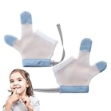 Hören Sie auf, den Daumen zu saugen, für 1 Paar, stoppen Sie einen solchen Finger | atmungsaktiver Fingerschutz | Anti-Suchio des Klangstopfens | Lerngerät für die Sicherheit