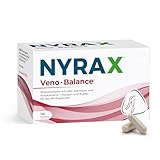 NYRAX® Veno Balance – Hochdosiertes Trio: Rosskastanienextrakt, Rotes Weinrebenextrakt & Brennesselextrakt – 120 Vegane Kapseln in Apothekenqualität