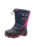 KangaROOS Unisex Kinder Kanga-bean Ii Schneestiefel, Blau Dark Navy Daisy Pink 4204, 39 EU