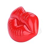 KIMISS Lustiger Baby Schnuller, Sooths Sooth Dummy Lippen Food Grade Silikonzähne Schnurrbart Kleinkind Red Slicone (Rot)