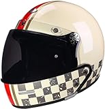 Modularer Motorradhelm Erwachsener Motorradhelm Mit Visier, DOT/ECE-Geprüfter Helm Für Männer Und Frauen Halboffenen Helm Für Mopeds Roller Scoote Moped Mofa 6,M