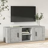 FUDUGEHMIOFWFJJ tv lowboard,tv Schrank,TV-Schrank Betongrau 100x31,5x35 cm HolzwerkstoffGeeignet für Wohnzimmer, Schlafzimmer, Eingang
