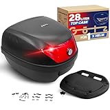Götz Motorradkoffer 28 Liter, Top case universal, Helmkoffer für Roller, Motorrad, Mofa, Quad