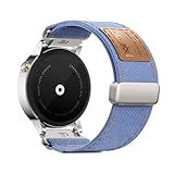 Canvas Armbänder für Withings Steel HR 40mm/HR Sport Armband, Magnetisch Verstellbare Jeans Stoff Ersatzarmband für Herren Damen Kompatibel mit Withings Steel HR 40mm/HR Sport Uhrenarmband (4)