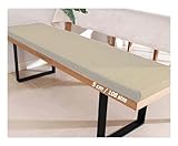 Bankkissen für Terrasse und Garten, dicke Schaumstoff-Sitzpolster für Outdoor-Schaukelstühle, 2- und 3-Sitzer-Möbelersatz, Beige, 5 cm, 110 x 50 cm (43 x 20 cm)