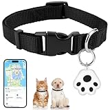 GPS Tracker Katze, GPS Tracker Hund Ohne ABO, Mini Katzen Tracker, Haustierortungsgerät für Katzen Hunde, Katzentracker Hundetracker mit Android & iOS, Weltweite Standortverfolgung