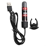 TDCuizent Aquariumheizung, tauchfähig, USB, 90 mm, automatische Temperaturregelung, 26 °C, IP68 Wasserbeständigkeit, für kleine Aquarien bis zu 20 l, schwarz, schnelles Aufheizen, Hartglasrohr (5 W)
