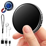 64GB Diktiergerät Mini - Aufnahmegerät mit Spracherkennung Magnet Voice Recorder mit Rauschunterdrückung Abhörgerät für Meetings Interviews Vortrag Vorlesung Kurse Konferenzen