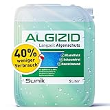 Sunik® Algizid für Pool 5L - vorbeugendes Pool Algenmittel schaumfrei mit Klareffekt für Algen im Whirlpool & Schwimmbad - Pool Algizid mit hoher Wirkstoffkonzentration - Algenvernichter Pool