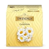 Twinings Kamillentee PURE CAMOMILE - sanfter Kamille Kräutertee im Beutel wohltuend & beruhigend, sorgfältig ausgewählte Kamillenblüten (50 Teebeutel, 50g)